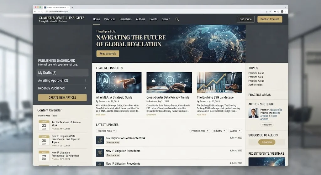 Summit Legal law firm website concept